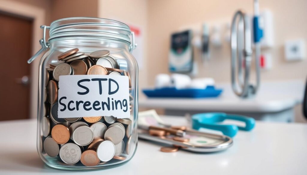 std screening cost no insurance